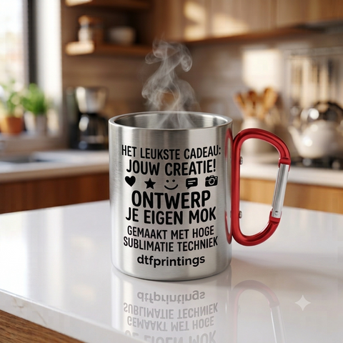 Rvs 300 ml gepersonaliseerde mokken 330 ML