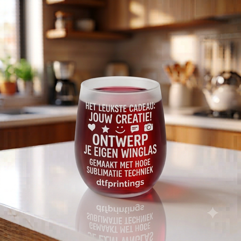 Wijnglas Frosted gepersonaliseerde mokken 300 ML