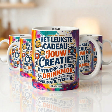 Basic gepersonaliseerde mokken 200 ML