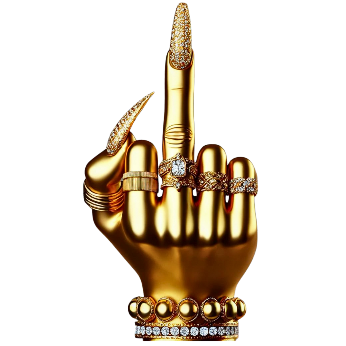 golden middel vinger